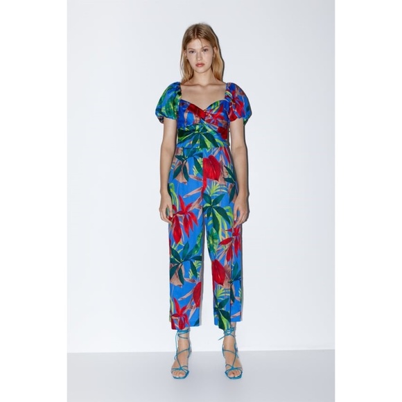 Zara Pants - Zara Floral Print Jumpsuit
